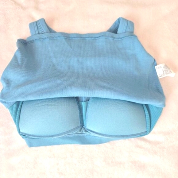2/$20 Uniqlo RIBBED CROPPED BRA SLEEVELESS TOP size S - Picture 2 of 8